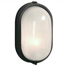  305113BK-126EB - Outdoor Cast Aluminum Marine Light - in Black finish with Frosted Glass (Wall or Ceiling Mount)